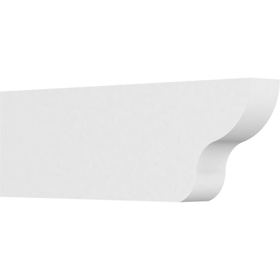 Ekena Millwork 3"W X 8"H X 24"L Standard Greensboro Architectural Grade PVC Rafter Tail