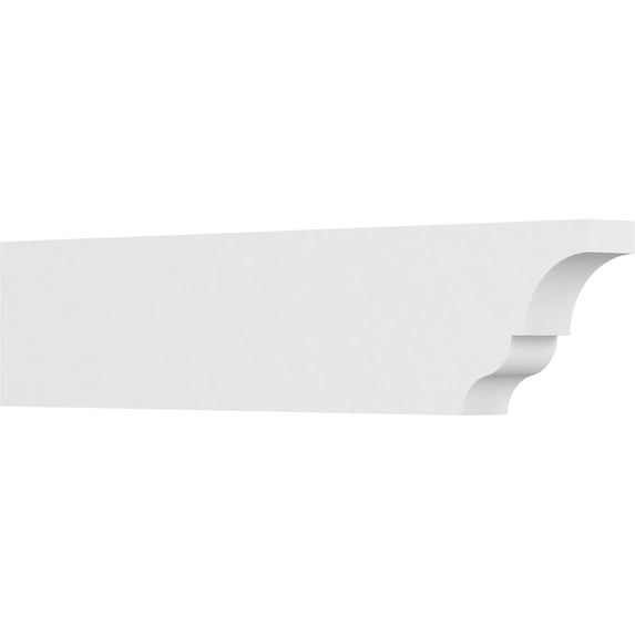 Ekena Millwork 3"W X 8"H X 36"L Standard Asheboro Architectural Grade PVC Rafter Tail