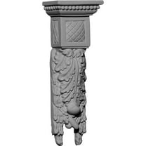 Ekena Millwork 3"W x 1 7/8"D x 8 1/2"H Hampshire Small Drop Corbel