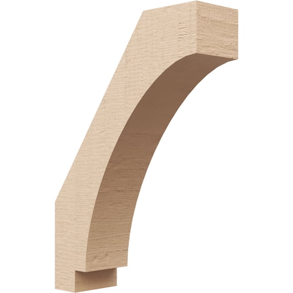 Ekena Millwork 3"W x 10"D x 14"H Imperial Rough Cedar Woodgrain TimberThane Knee Brace, Primed
