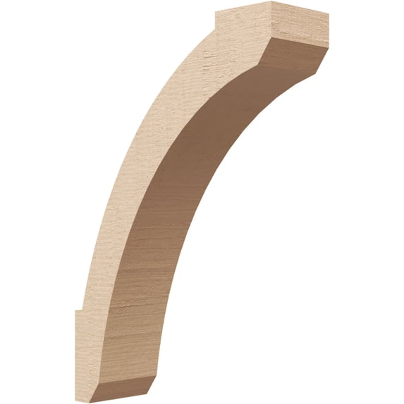 Ekena Millwork 3"W x 10"D x 14"H Lafayette Rough Cedar Woodgrain TimberThane Knee Brace, Primed