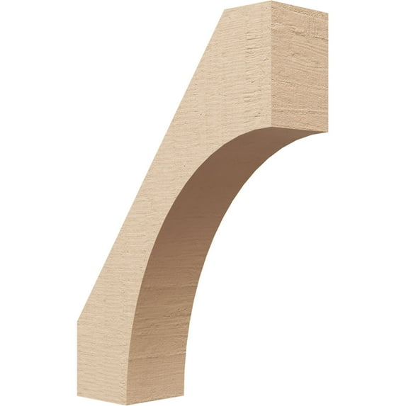 Ekena Millwork 3"W x 10"D x 14"H Westlake Rough Cedar Woodgrain TimberThane Knee Brace, Primed