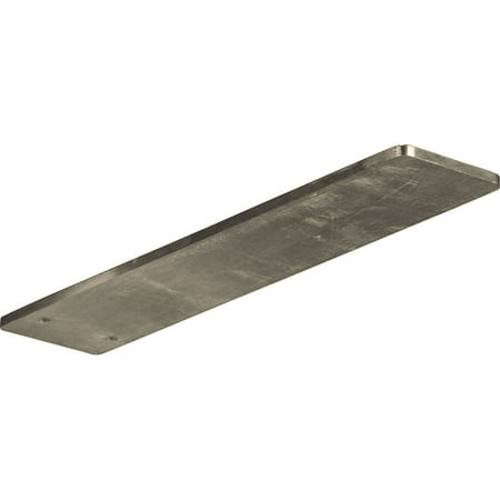 Ekena Millwork 3"W x 12"D Logan Hidden Support Steel Bracket w/ 8" Support Depth, Stainless Steel