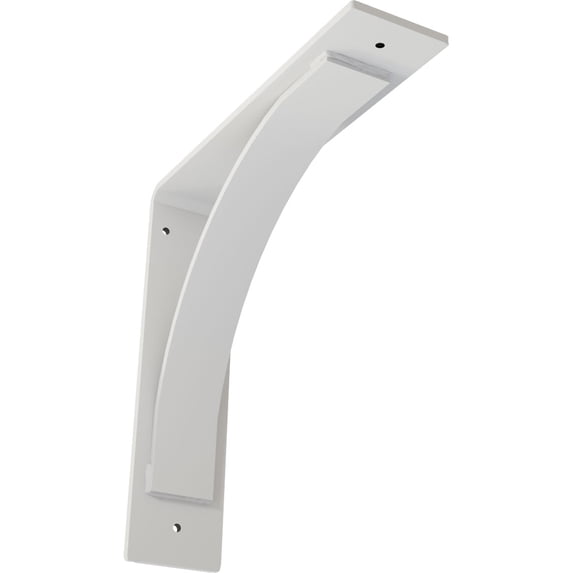 Ekena Millwork 3"W x 12"D x 12"H Morris Steel Bracket, White Primer