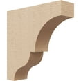 thumbnail image 1 of 3"W x 12"D x 12"H Thin Asheboro Rough Cedar Woodgrain TimberThane Corbel, Primed Tan, 1 of 6