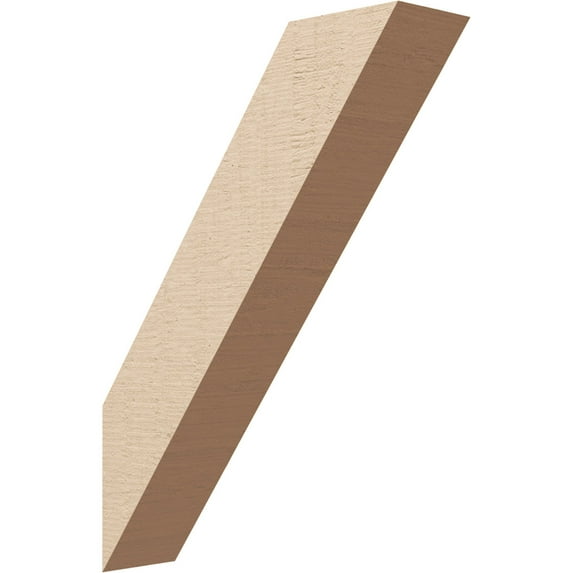 Ekena Millwork 3"W x 12"D x 16"H Traditional Rough Cedar Woodgrain TimberThane Knee Brace, Primed