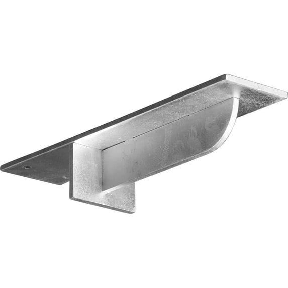 Ekena Millwork 3"W x 12"D x 2"H Heaton Hidden Support Bracket with 8" Support Depth, Steel (2-Pack)