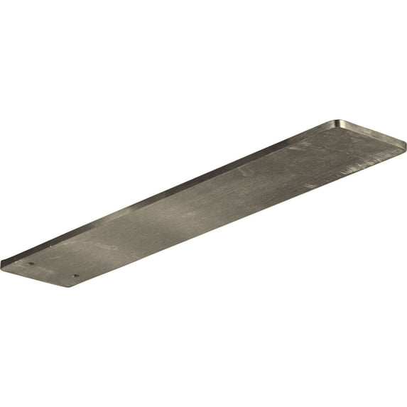 Ekena Millwork 3"W x 14"D Logan Hidden Support Bracket with 10" Support Depth, Stainless Steel (2-Pack)