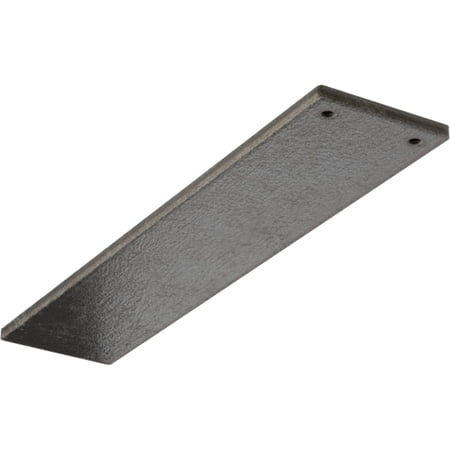 Ekena Millwork 3"W x 14"D Logan Hidden Support Steel Bracket w/ 10" Support Depth, Antiqued Warm Silver