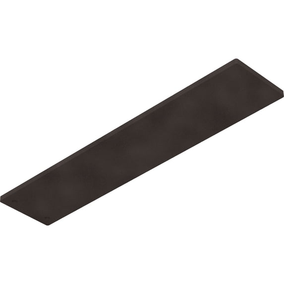 Ekena Millwork 3"W x 14"D Logan Hidden Support Steel Bracket w/ 10" Support Depth, Hammered Brown
