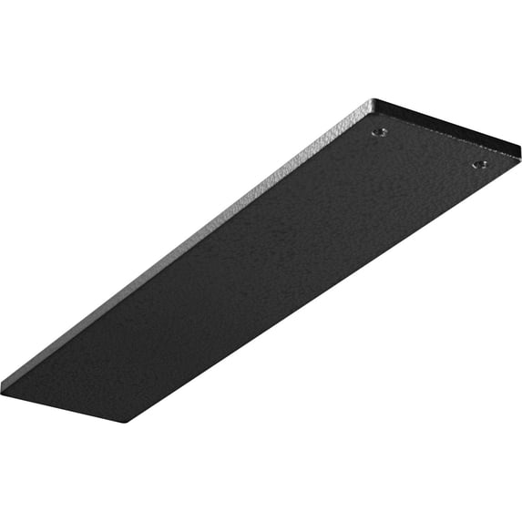 Ekena Millwork 3"W x 14"D Logan Hidden Support Steel Bracket w/ 10" Support Depth, Hammered Silver