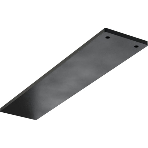 Ekena Millwork 3"W x 14"D Logan Hidden Support Steel Bracket w/ 10" Support Depth, Powder Coated Black