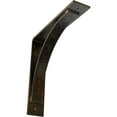 thumbnail image 1 of Ekena Millwork 3"W x 14"D x 14"H Morris Steel Bracket, Antiqued Pale Gold, 1 of 11