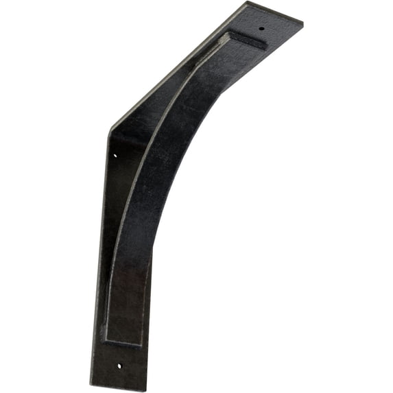 Ekena Millwork 3"W x 14"D x 14"H Morris Steel Bracket, Antiqued Pewter
