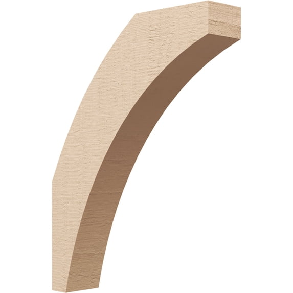 Ekena Millwork 3"W x 14"D x 18"H Thorton Rough Cedar Woodgrain TimberThane Knee Brace, Primed