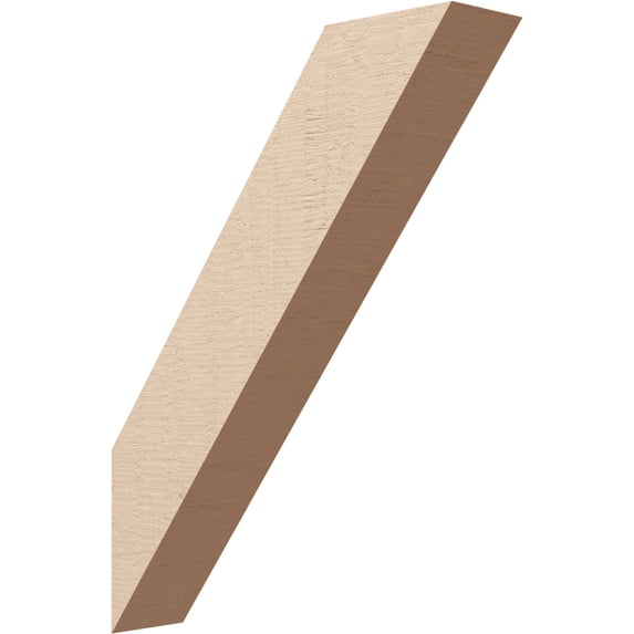 Ekena Millwork 3"W x 14"D x 18"H Traditional Rough Cedar Woodgrain TimberThane Knee Brace, Primed