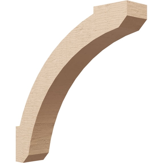 Ekena Millwork 3"W x 16"D x 16"H Lafayette Rough Cedar Woodgrain TimberThane Knee Brace, Primed