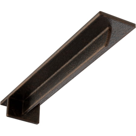 Ekena Millwork 3"W x 16"D x 2"H Heaton Hidden Support Steel Bracket w/ 12" Support Depth, Antiqued Bronze