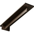 thumbnail image 1 of Ekena Millwork 3"W x 16"D x 2"H Heaton Hidden Support Steel Bracket w/ 12" Support Depth, Hammered Dark Bronze, 1 of 11