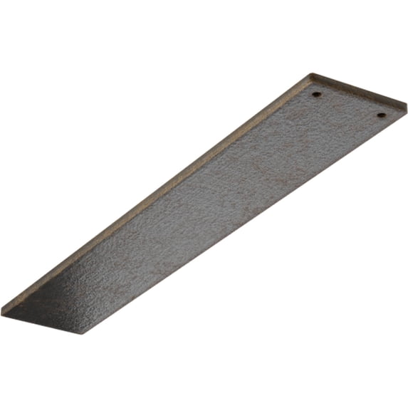 Ekena Millwork 3"W x 18"D Logan Hidden Support Steel Bracket w/ 14" Support Depth, Antiqued Brass