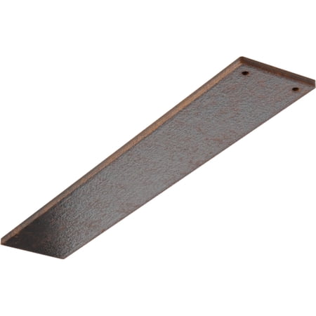 Ekena Millwork 3"W x 18"D Logan Hidden Support Steel Bracket w/ 14" Support Depth, Antiqued Copper