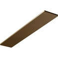 thumbnail image 1 of Ekena Millwork 3"W x 18"D Logan Hidden Support Steel Bracket w/ 14" Support Depth, Hammered Gold, 1 of 11