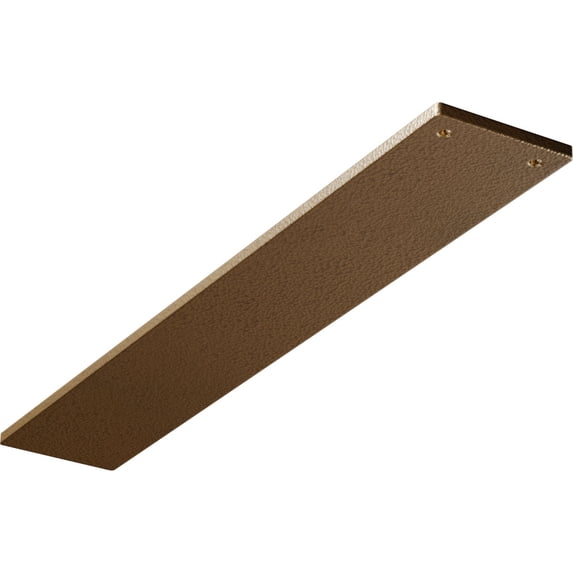 Ekena Millwork 3"W x 18"D Logan Hidden Support Steel Bracket w/ 14" Support Depth, Hammered Gold