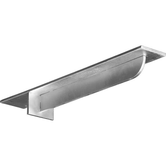 Ekena Millwork 3"W x 18"D x 2"H Heaton Hidden Support Bracket with 14" Support Depth, Steel (4-Pack)