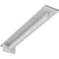 thumbnail image 1 of Ekena Millwork 3"W x 18"D x 2"H Heaton Hidden Support Steel Bracket w/ 14" Support Depth, Hammered White, 1 of 11