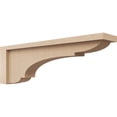 thumbnail image 1 of 3"W x 18"D x 6"H Thin Bryant Rough Cedar Woodgrain TimberThane Corbel, Primed Tan, 1 of 6