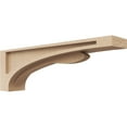 thumbnail image 1 of 3"W x 18"D x 6"H Thin Viola Rough Cedar Woodgrain TimberThane Corbel, Primed Tan, 1 of 6