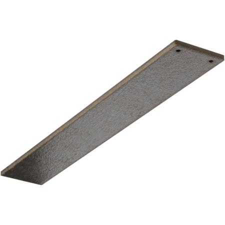 Ekena Millwork 3"W x 20"D Logan Hidden Support Steel Bracket w/ 16" Support Depth, Antiqued Pale Gold