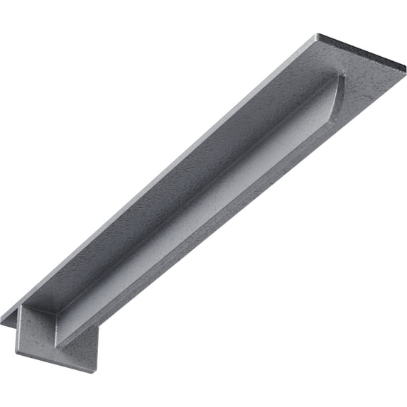 Ekena Millwork 3"W x 20"D x 2"H Heaton Hidden Support Steel Bracket w/ 16" Support Depth, Hammered Light Blue