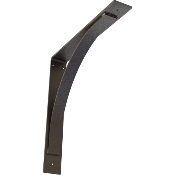 Ekena Millwork 3"W x 20"D x 20"H Morris Steel Bracket, Hammered Dark Bronze