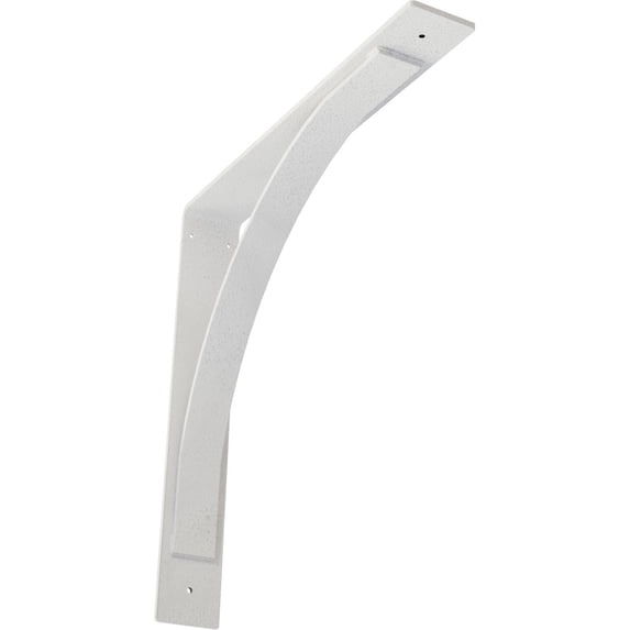 Ekena Millwork 3"W x 20"D x 20"H Morris Steel Bracket, Hammered White