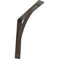 thumbnail image 1 of Ekena Millwork 3"W x 22"D x 22"H Morris Steel Bracket, Hammered Brown, 1 of 11