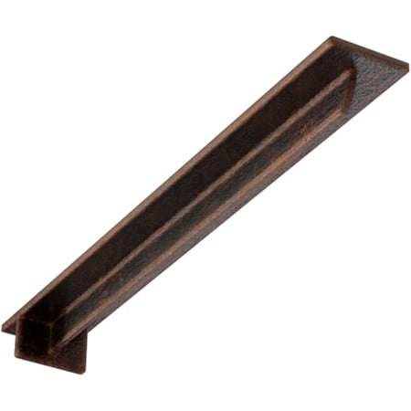 Ekena Millwork 3"W x 24"D x 2"H Heaton Hidden Support Steel Bracket w/ 20" Support Depth, Antiqued Copper