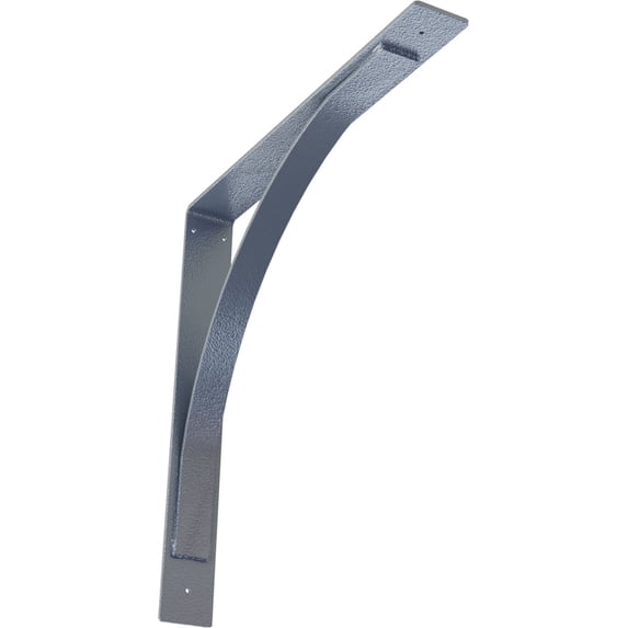 Ekena Millwork 3"W x 24"D x 24"H Morris Steel Bracket, Hammered Light Blue