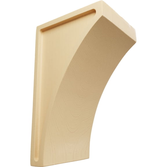 Ekena Millwork 3"W x 3 1/2"D x 6"H Small Lawson Wood Corbel, Maple