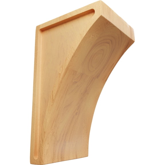 Ekena Millwork 3"W x 3 1/2"D x 6"H Small Lawson Wood Corbel, Red Oak