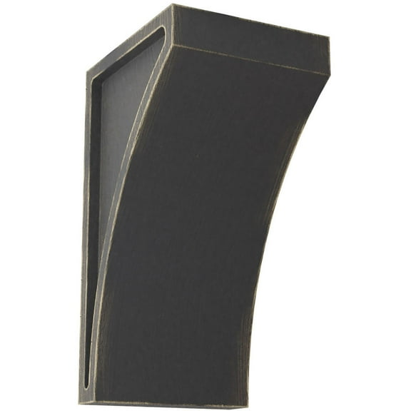 Ekena Millwork 3"W x 3 1/2"D x 6"H Small Lawson Wood Vintage Decor Corbel, Black