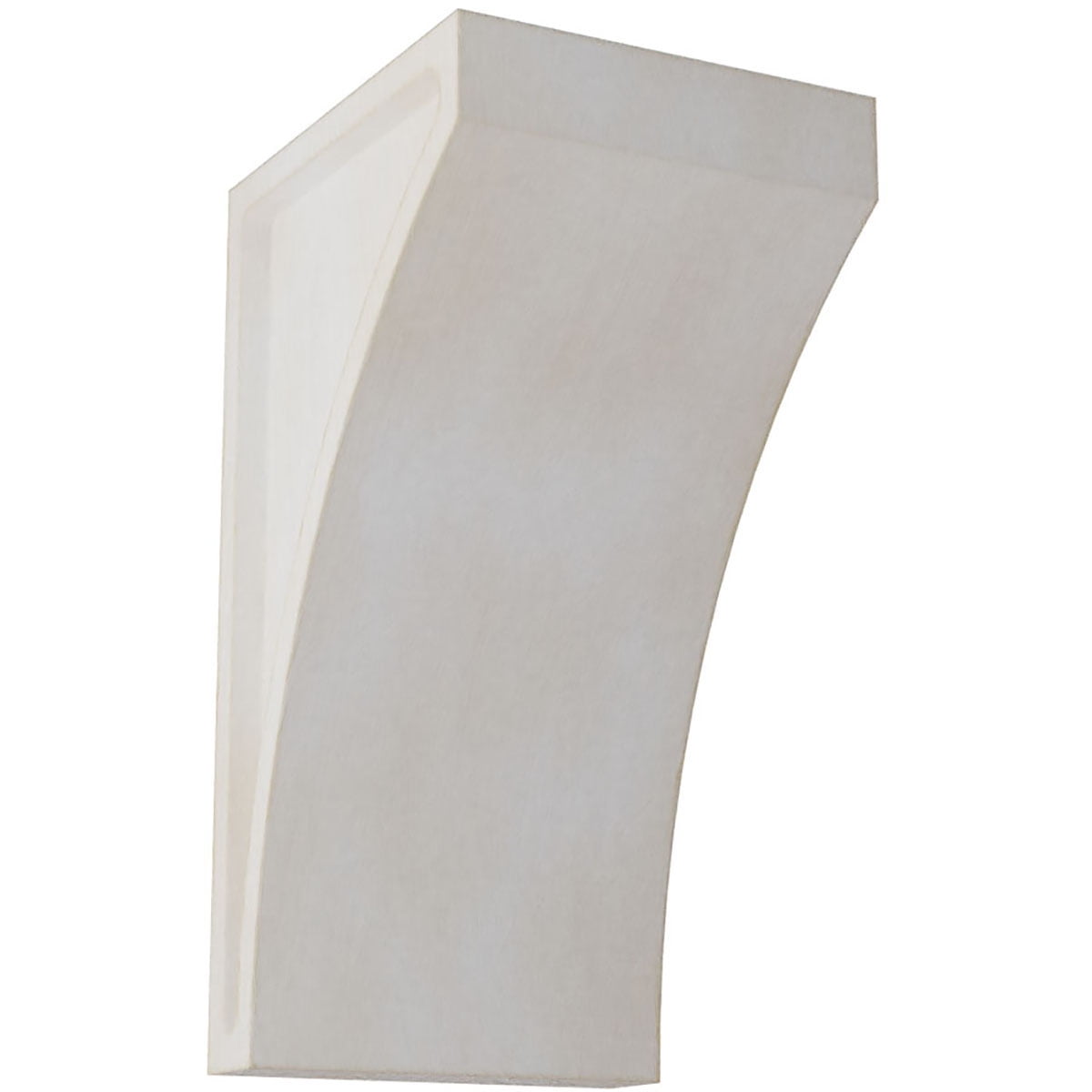 Small Chalk Dust White Rubberwood Vintage Decor Corbel