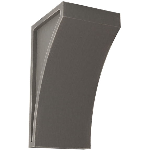 Ekena Millwork 3"W x 3 1/2"D x 6"H Small Lawson Wood Vintage Decor Corbel, Reclaimed Grey