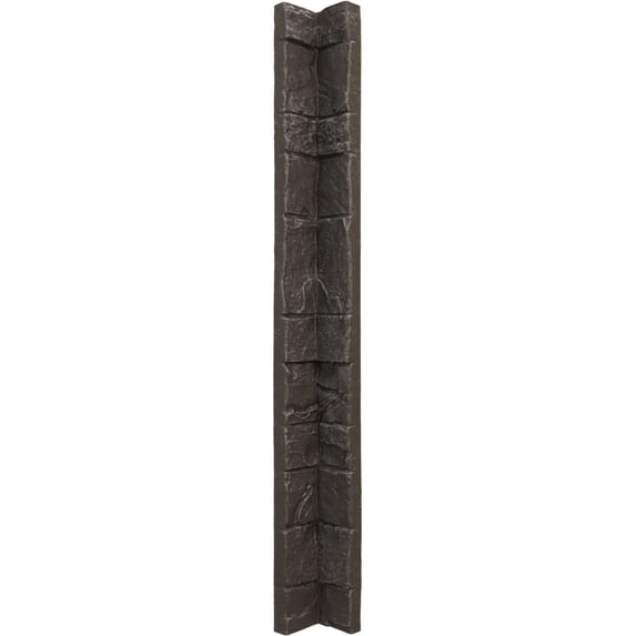 Ekena Millwork 3"W x 3"D x 48"H Universal Inside Corner for EverStone Faux Stone Siding Panels, River Moss