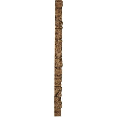 Ekena Millwork 3"W x 3"D x 48"H Universal Outside Corner for StoneWall Faux Stone Siding Panels, Sedona