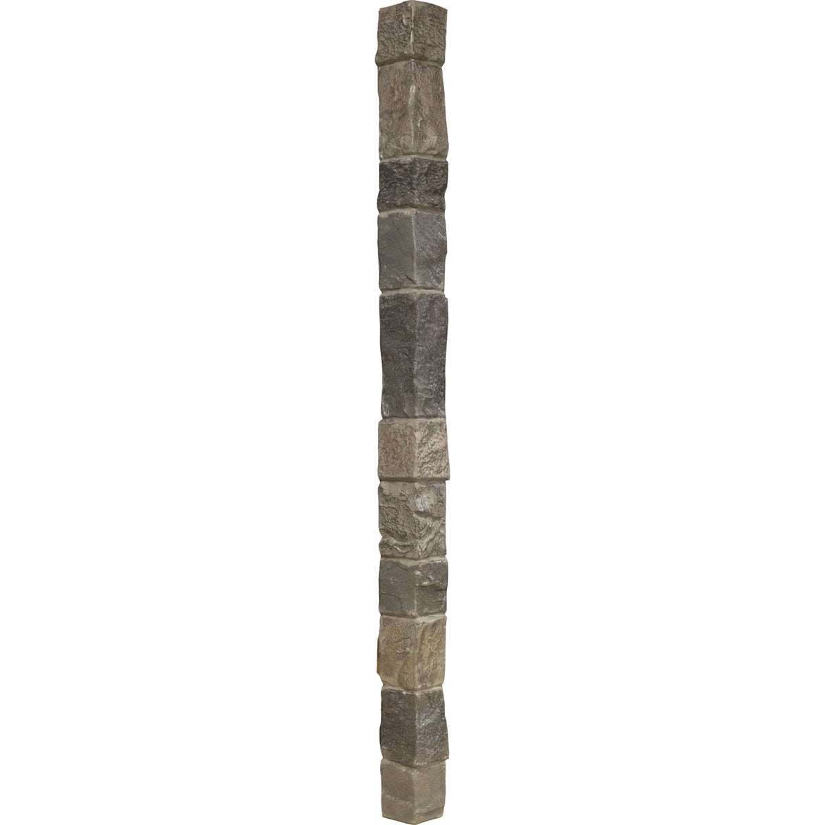 Ekena Millwork 3"W x 3"D x 48"H Universal Outside Corner for StoneWall Faux Stone Siding Panels, Smokey Ridge