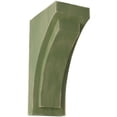 thumbnail image 1 of Ekena Millwork 3"W x 4 3/4"D x 8"H Small Felix Wood Vintage Decor Corbel, Restoration Green, 1 of 6