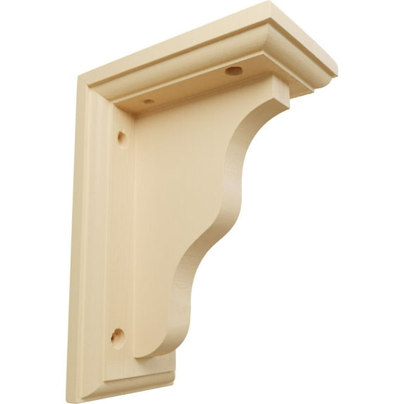 Ekena Millwork 3"W x 5"D x 7"H Hamilton Traditional Bracket, Maple