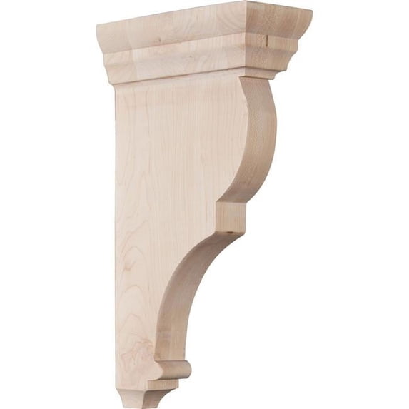 Ekena Millwork 3"W x 6 1/2"D x 12"H Large Rojas Wood Corbel, Cherry