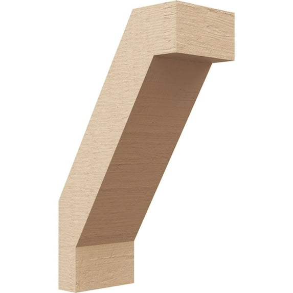 Ekena Millwork 3"W x 6"D x 10"H Burlington Rough Cedar Woodgrain TimberThane Knee Brace, Primed